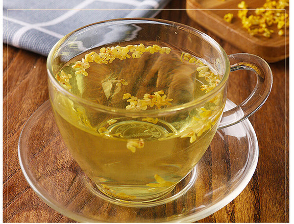 Süßer Osmanthus Blütentee Flos Osmanthus Fragrantis Kräutertee Blüte Grüner Tee
