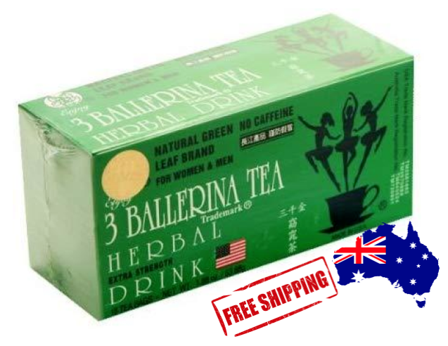 3 BALLERINA HERBAL TEA EXTRA STRENGTH 18 BAGS SLIM DIET TEA NATURAL Secondary image
