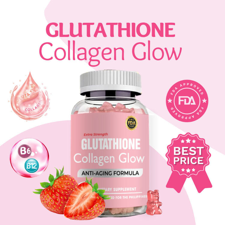 Glutathione Collagen Glow Anti-aging skin Whitening Gummies 60pcs~