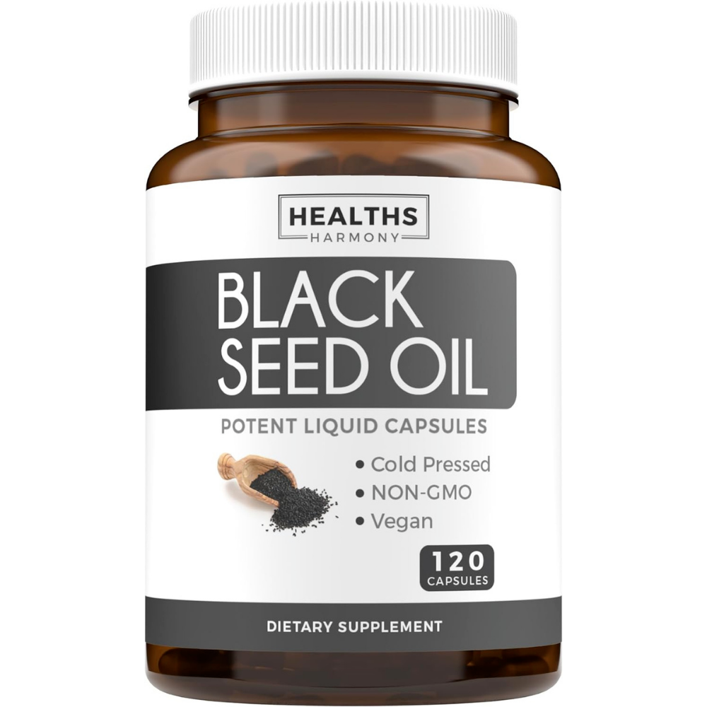 Healths Harmony Black Seed Oil Softgel Capsules (NON-GMO & Vegan) Secondary image