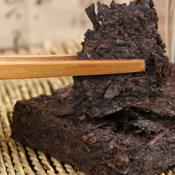 HelloYoung Premium Puer Cooked Tea Brick Old Banzhang Ancient Tree Bamboo Tube Tea  500g