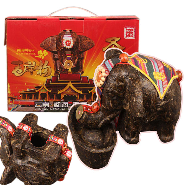 HelloYoung Lucky Creative Gift Puer Tea Craft Cha Puer Sheg Cha Carving Gifts Green Food
