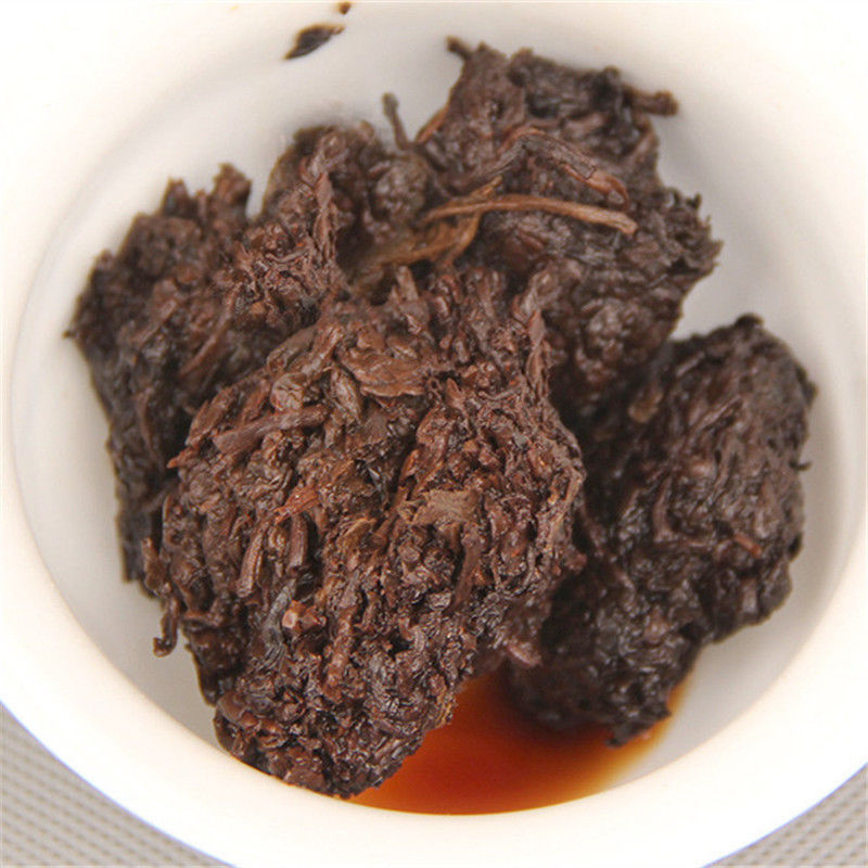 HelloYoungChinese Pu-erh tea Old Chen tea 200g cooked pure Tuo green food healthy Shu tea Secondary image