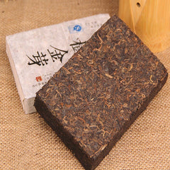 HelloYoung Natural BoKu Ancient Tree Golden Bud Puerh Tea Brick Yunnan Pu-erh Ripe Tea 250g