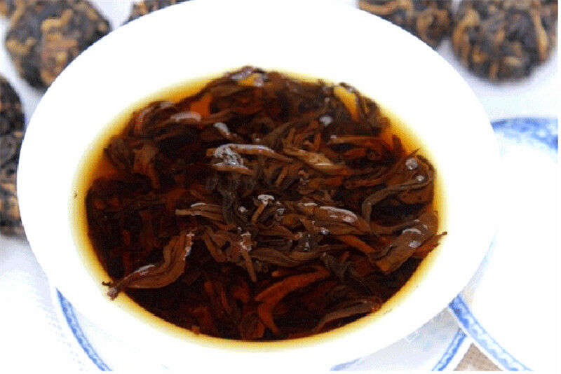 HelloYoung 100g Small Gold Ball Black Tea Organic Dianhong Bud Tea China Yunnan Specialty