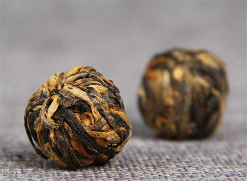 HelloYoung Chinese Yunnan Dianhong Black TeaHandmade Small Golden Ball Canned Black Tea 60g