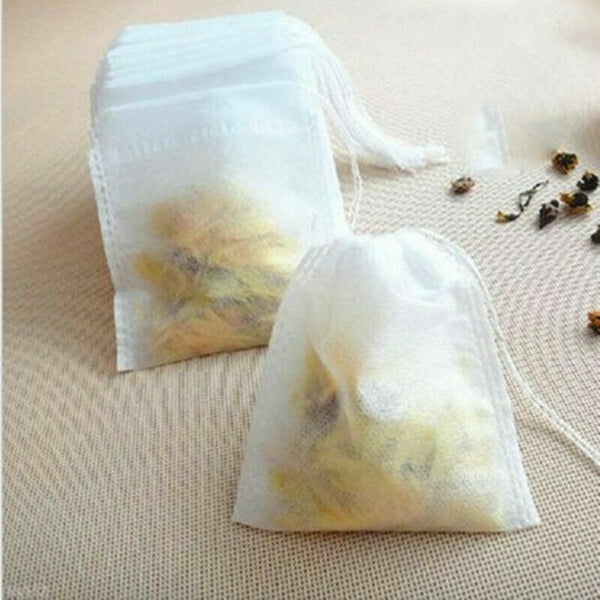 Tea Infusers Tea Bags with String Filter Paper for Herb Loose Tea Bag Tea Set