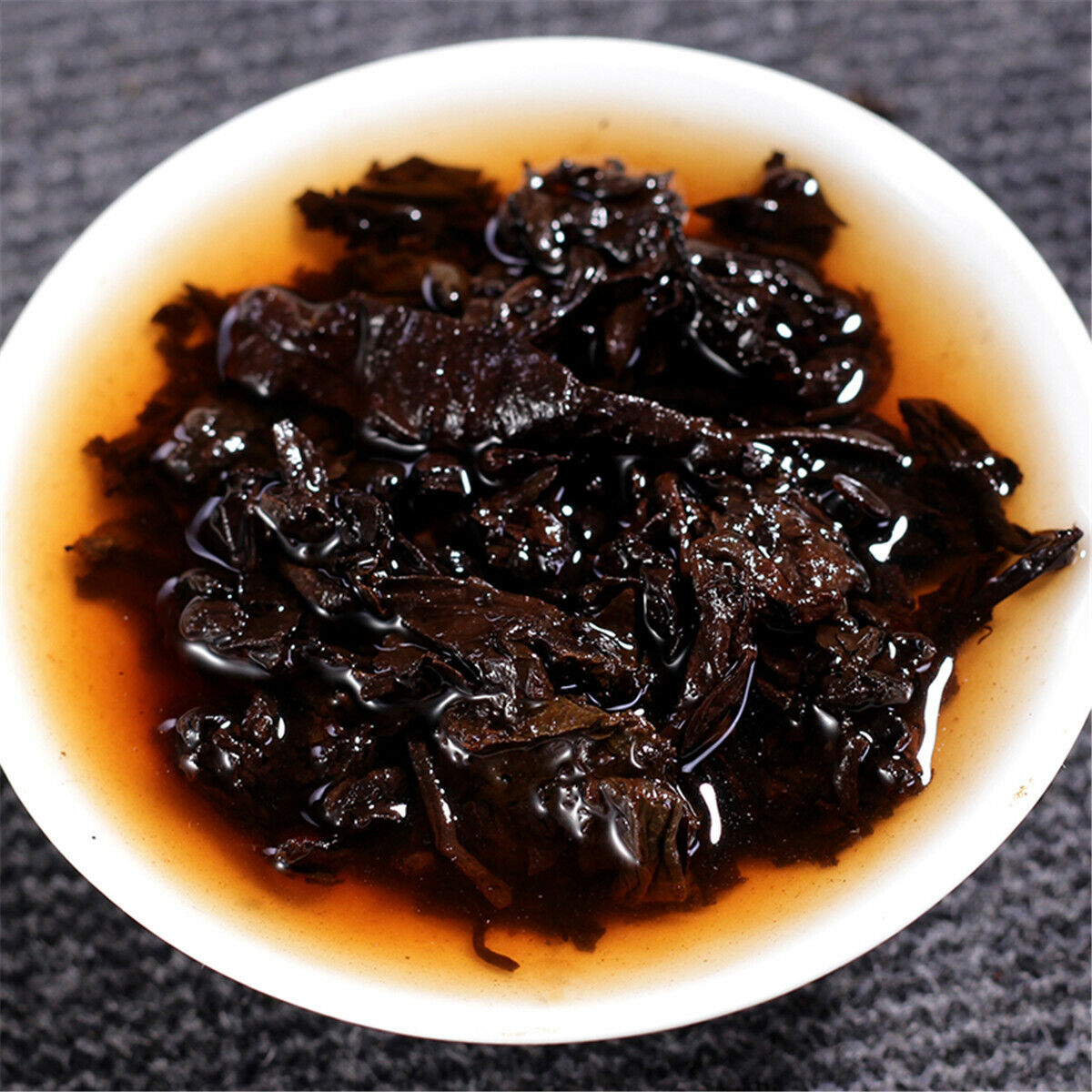 HelloYoung Chinese Tea Pu-erh Tea Cake Black Tea Yunnan Tong Qing Hao Ripe Puer Tea 357g