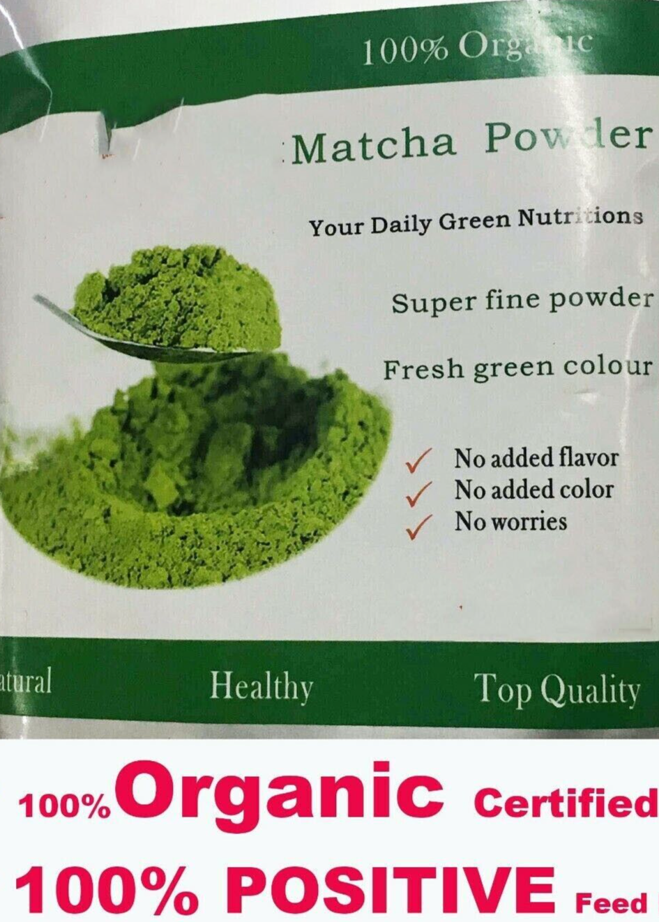Organic PURE Matcha Green Tea Powder A Grade- Popular Organic Matcha 500g Main image