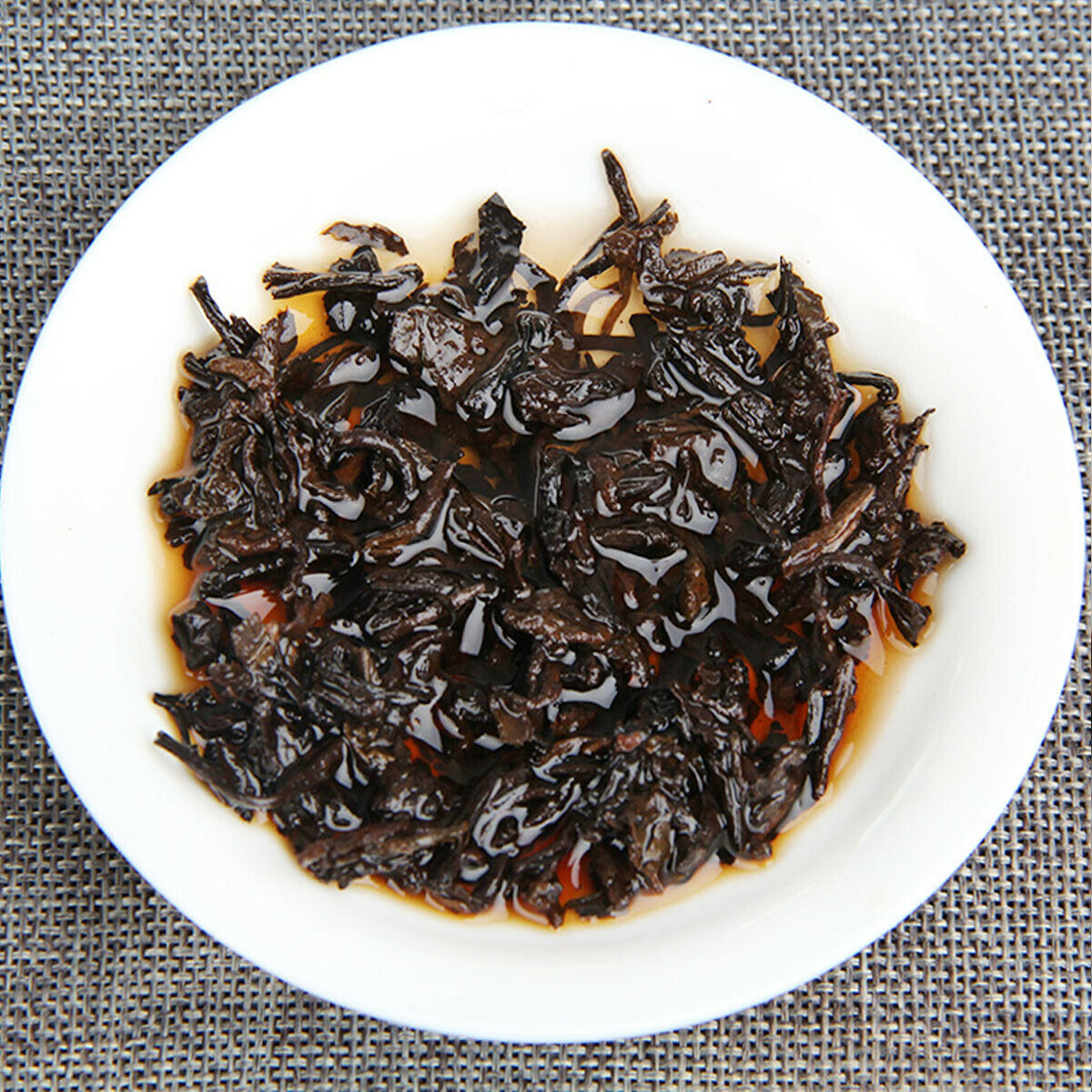 HelloYoung Cooked Puerh Tea Ripe Tea Black Tea Cake Old Trees Pu er Tea Brown Mountain 357g