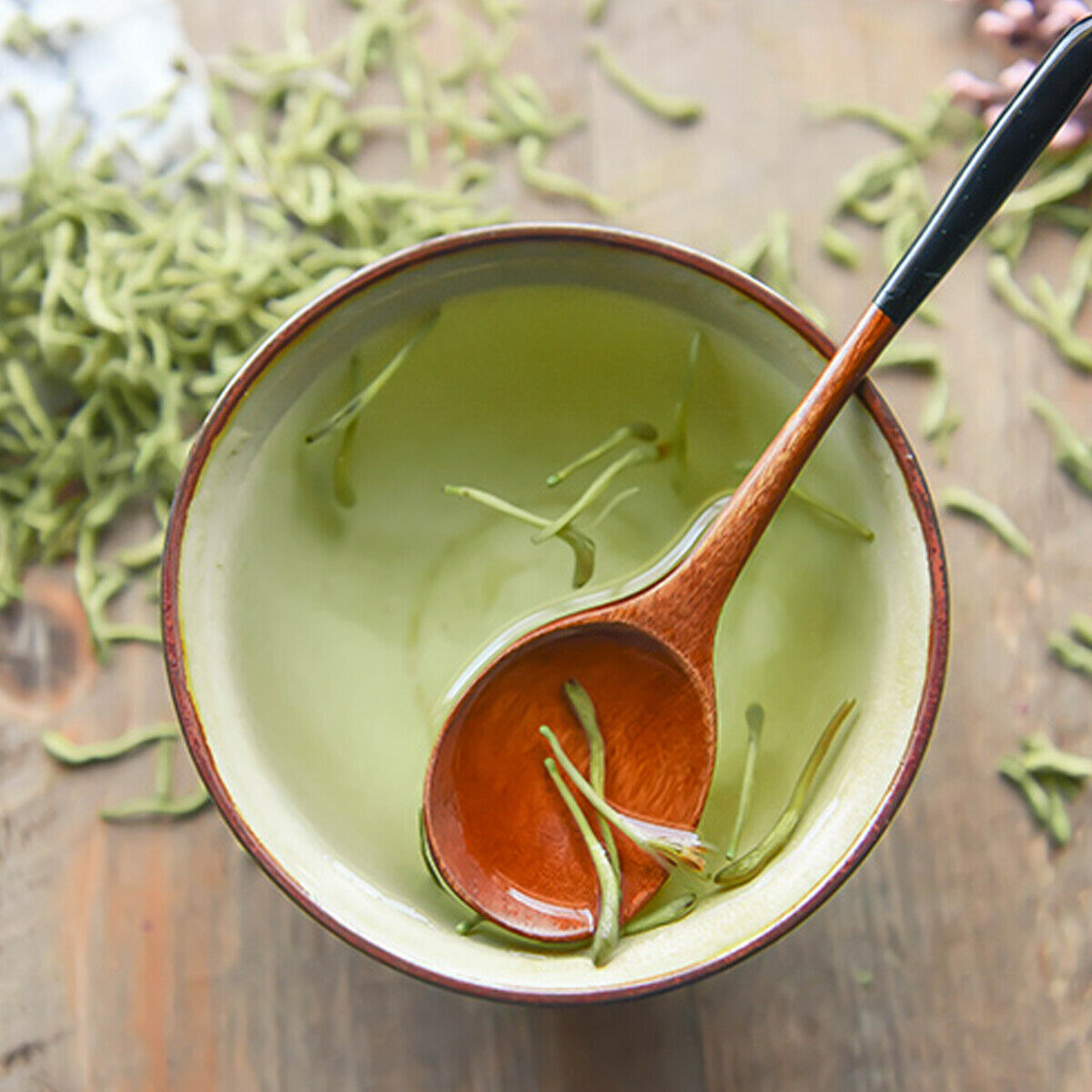 HelloYoung Pure Natural Honeysuckle Tea Wild Scented Herbal Tea Heat-clearing Detoxifying Secondary image