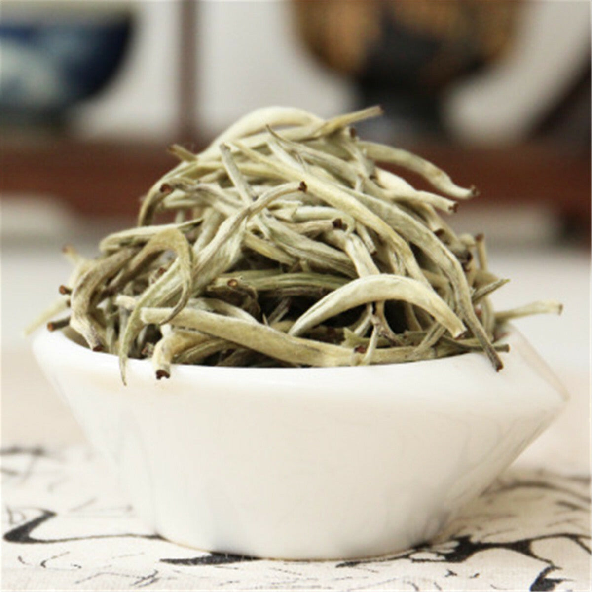 White Tea Loose Leaf Chinese Organic Bai Hao Yin Zhen Silver Needle Buds Main image