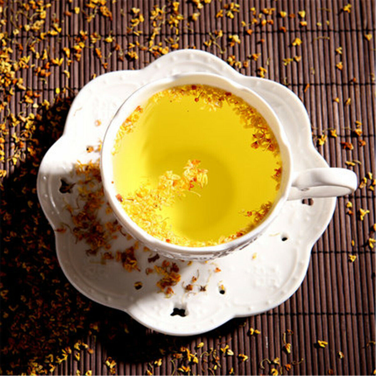 Süßer Osmanthus Blütentee Flos Osmanthus Fragrantis Kräutertee Blüte Grüner Tee
