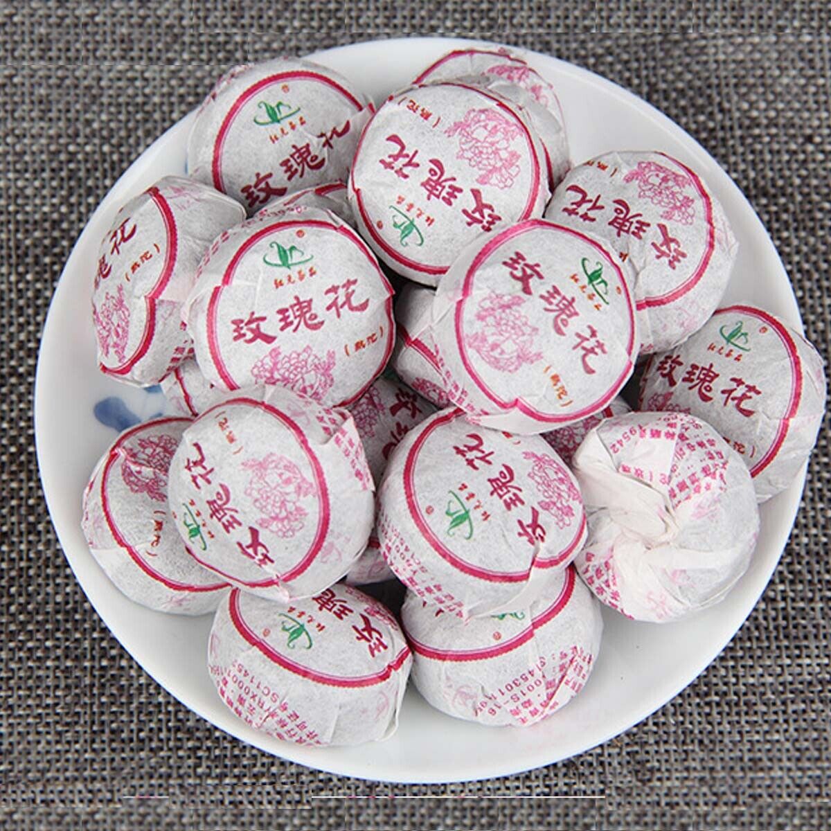 HelloYoung Healthy Care Mini Tuo Tea Rose Ripe Puerh Tea Chinese Yunnan Cooked Black Tea
