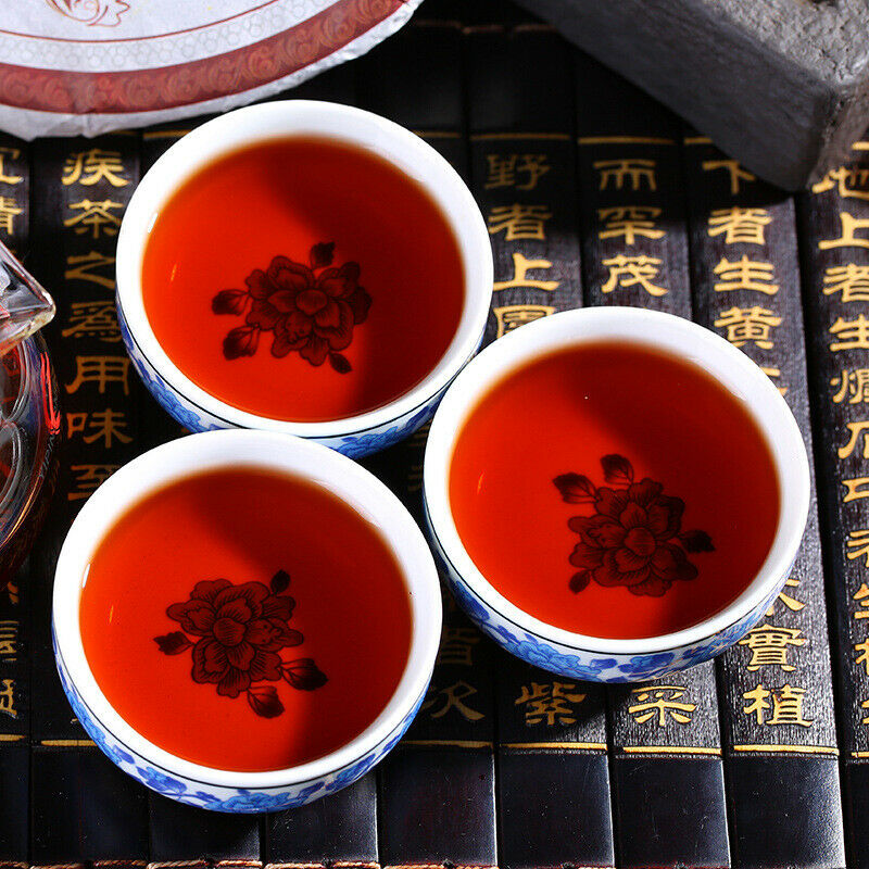 HelloYoung Cooked Puer Tea Shu Brown Mountain Golden Tree Arbor Pu-erh Tea Ripe Yunnan 357g