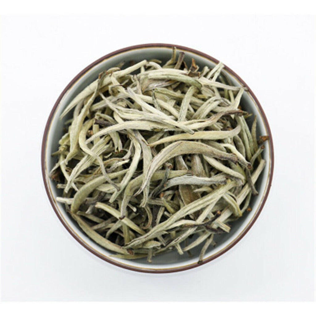 Organic Bai Hao Yin Zhen Silver Needle Buds White Tea Loose Leaf Chinese