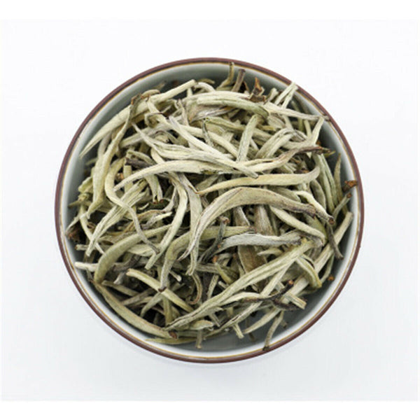 Organic Bai Hao Yin Zhen Silver Needle Buds White Tea Loose Leaf Chinese