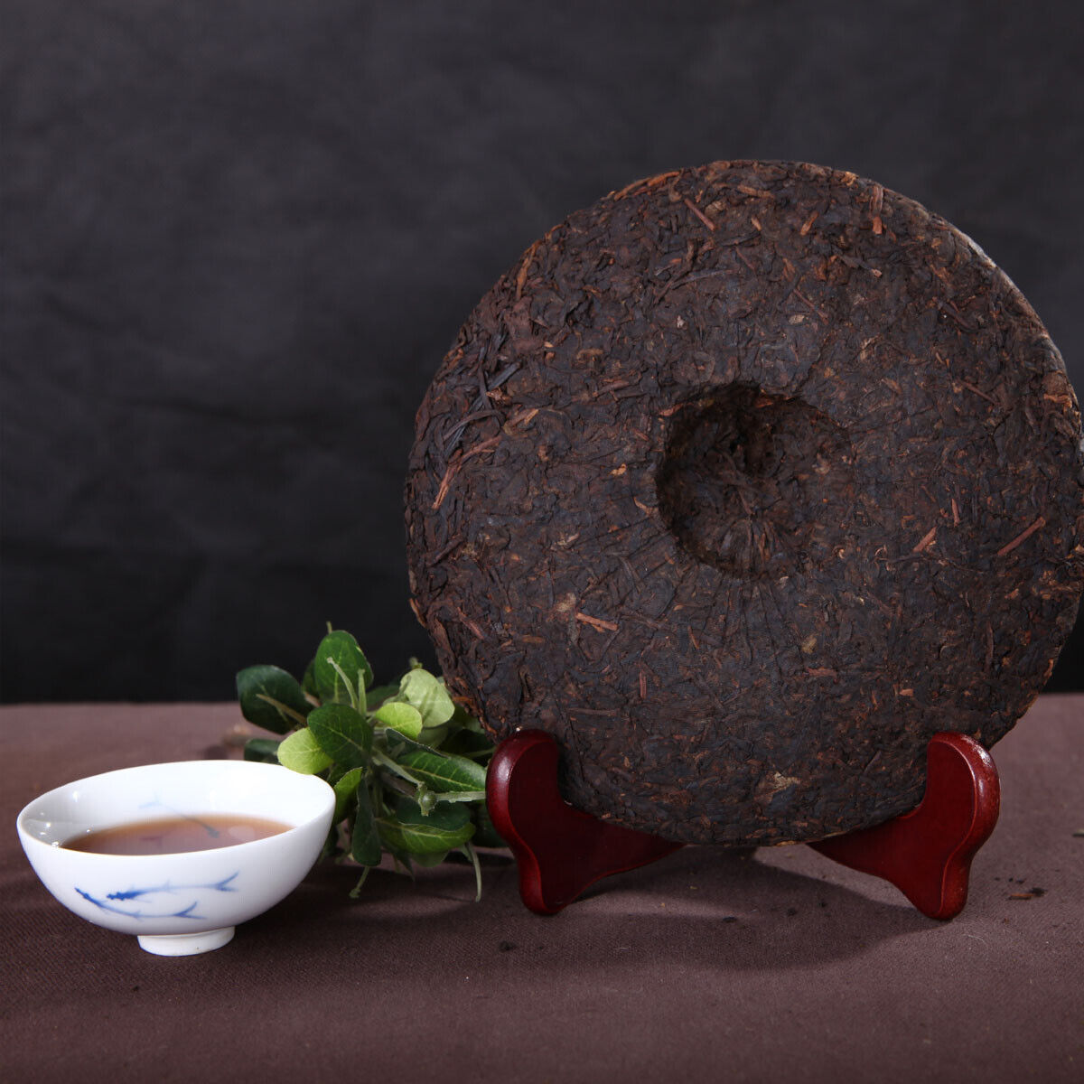 HelloYoung China Yunnan Mountain Big Tree Health Care Puerh tea Black Tea Cooked Tea 357g Main image