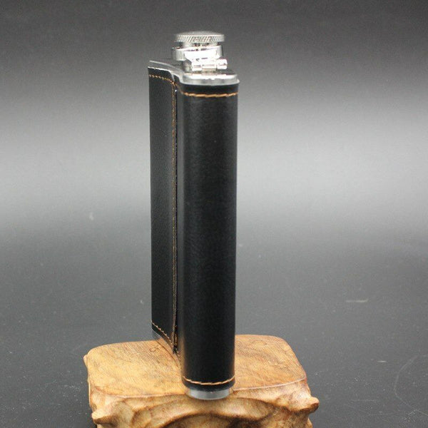 9oz Stainless Steel Hip Flask Leather Whiskey Wine Bottle Alcohol Pocket Flagon