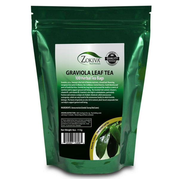 Tea Bags Mega Pack (100) Pure Leaf Soursop-Annona muricata - Guanabana