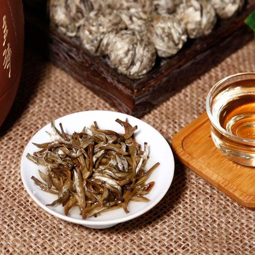 HelloYoung Yunnan Pu-erh Tea Raw Tea Mini Dragon Ball White Silver Needle Health Green Food