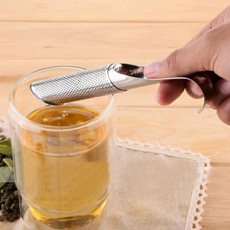 Pipe Shape Loose Leaf Diffuser Tea Strainer Stainless Steel Infuser Tea Filter