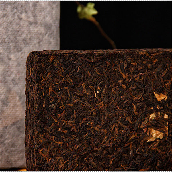 200g 45Years Yunnan Black Tea Cooked Puer Tea Ripe Pu-erh Tea Brick Slimming Tea