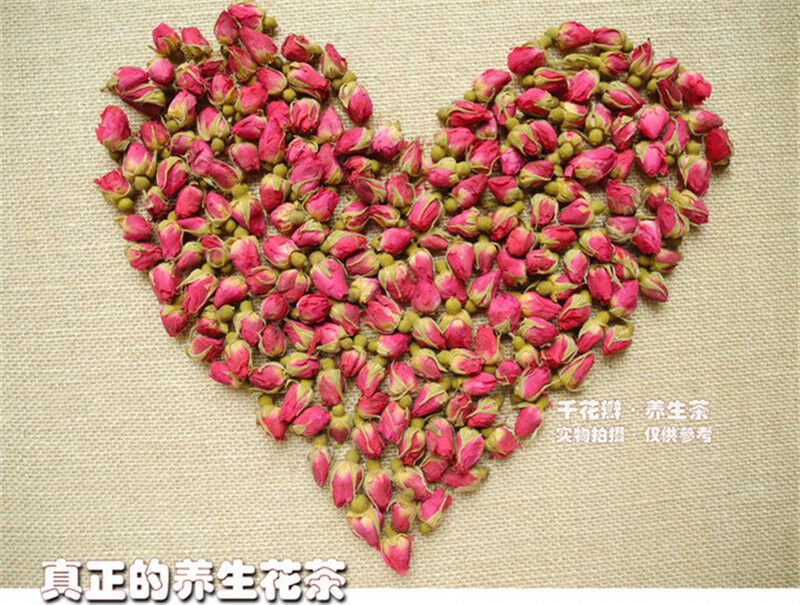 HelloYoung Healthy Drink Dried Rose Buds Tea Organic First Class Fragrant Flower Tea 50g
