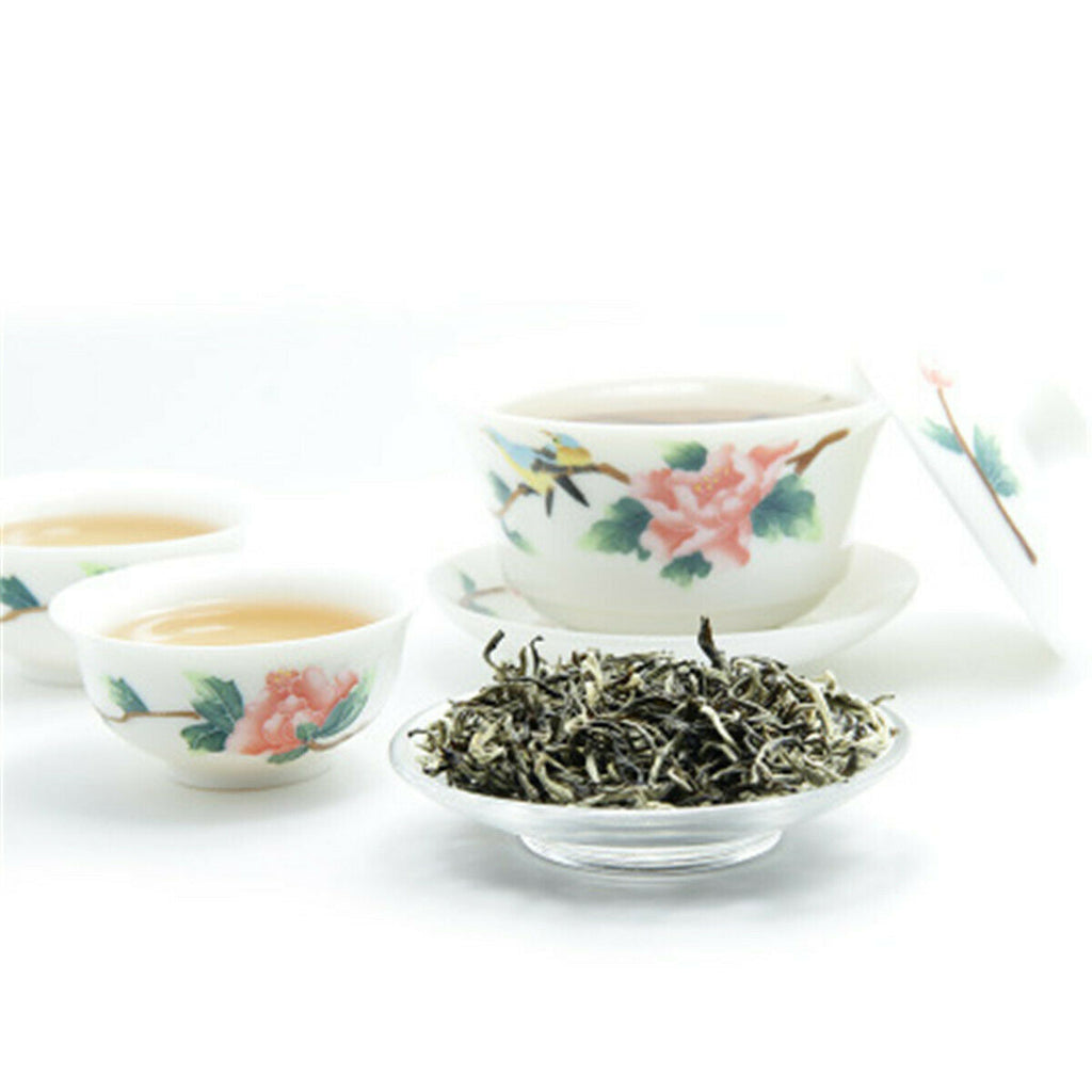 HelloYoung Organic Jasmine Green Tea Premium WhiteHair Monkey Jasmine Flower Tea Loose Leaf