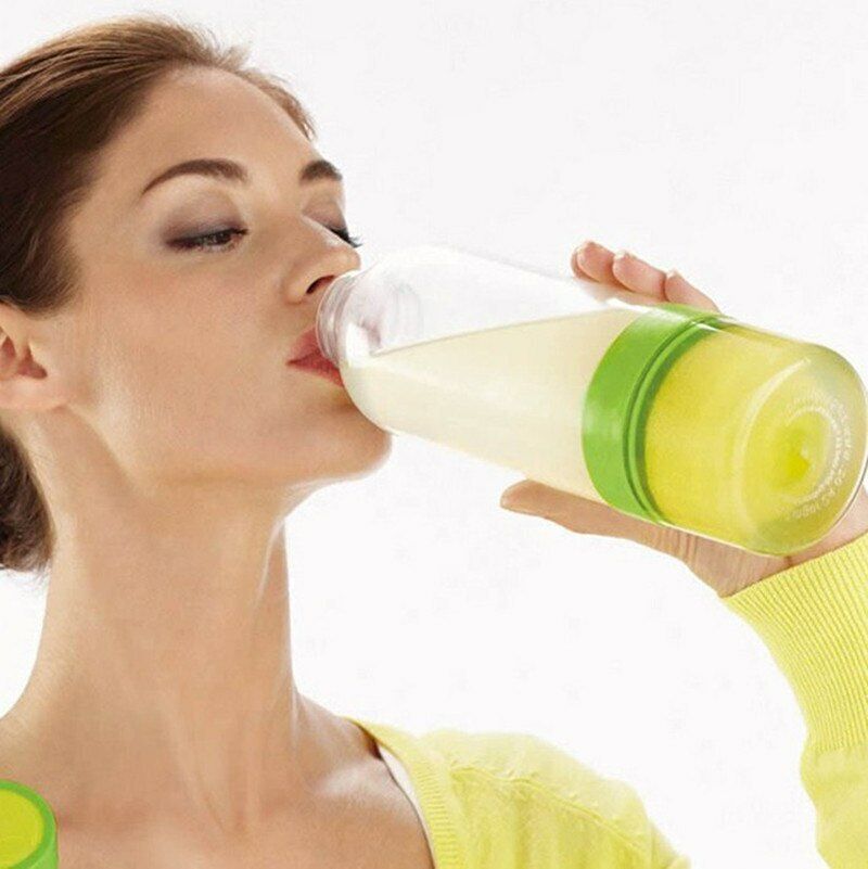 Sports Outdoor Bottles Juice Drinkware Lemon Fruit Plastic Bottle Drinking Water
