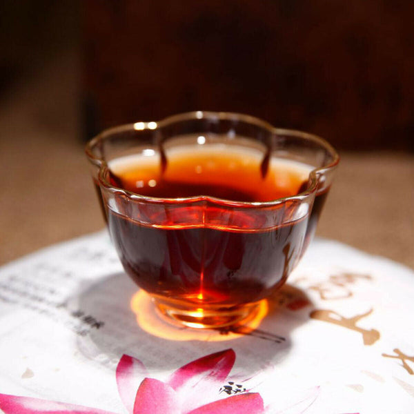 HelloYoung Puerh Tea Cooked Tea Black Tea Chinese High Mountain Big Trees Health Care 357g