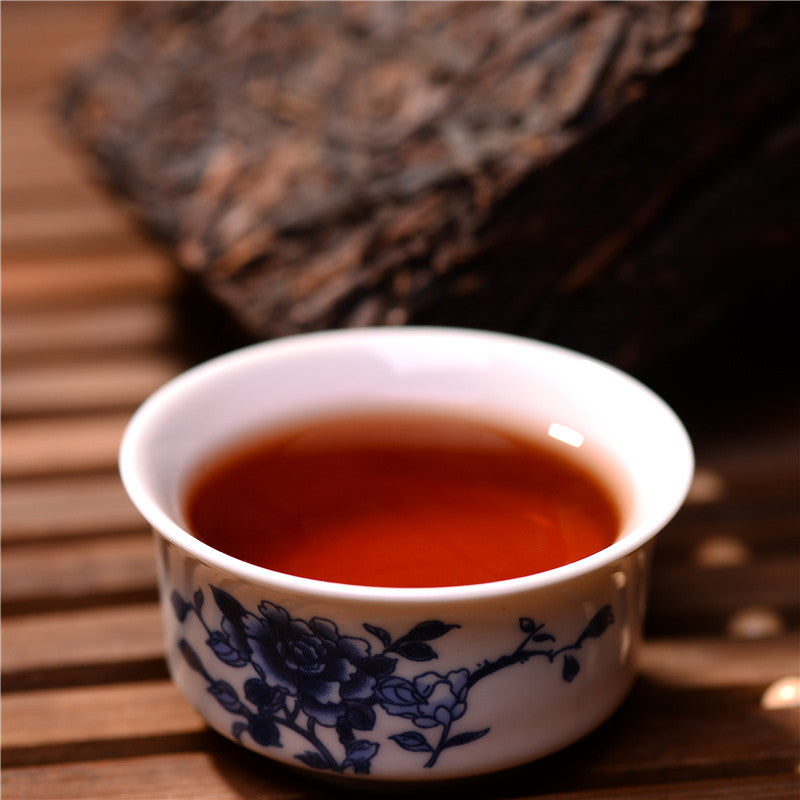 Shu Pu'er Brick Top-Grade Old Pu-erh Tea Class Puerh Tea Cooked Pu'er Tea 200g Main image