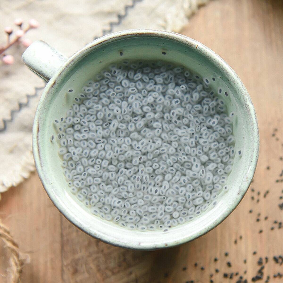 HelloYoung Lan Xiangzi Basil Seeds Stomach Fruit Tea Strengthening Reduce Weight HealthCare
