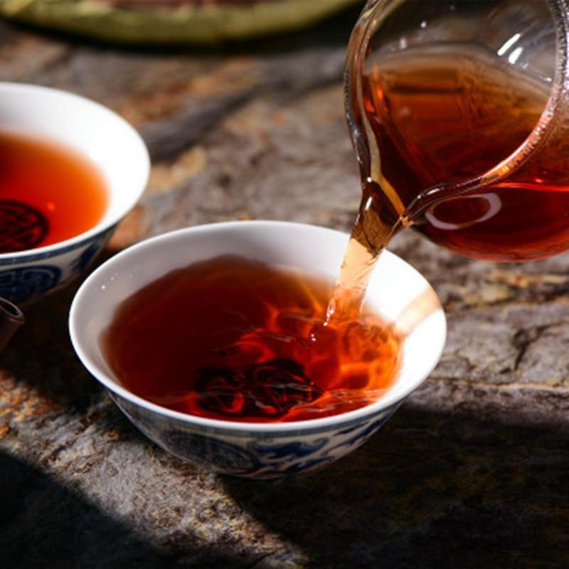 HelloYoung Chinese Ripe Tea Natural Organic Black Tea Healthy Drink Yunnan Pu Erh Tea 357g