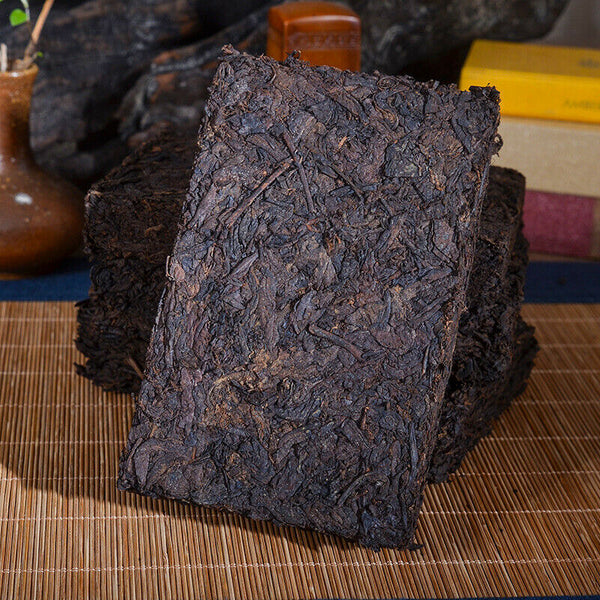 HelloYoung High Quality Cooked Puer TeaHandmade Ripe Pu erh Tea Brick Yunnan Menghai  250g