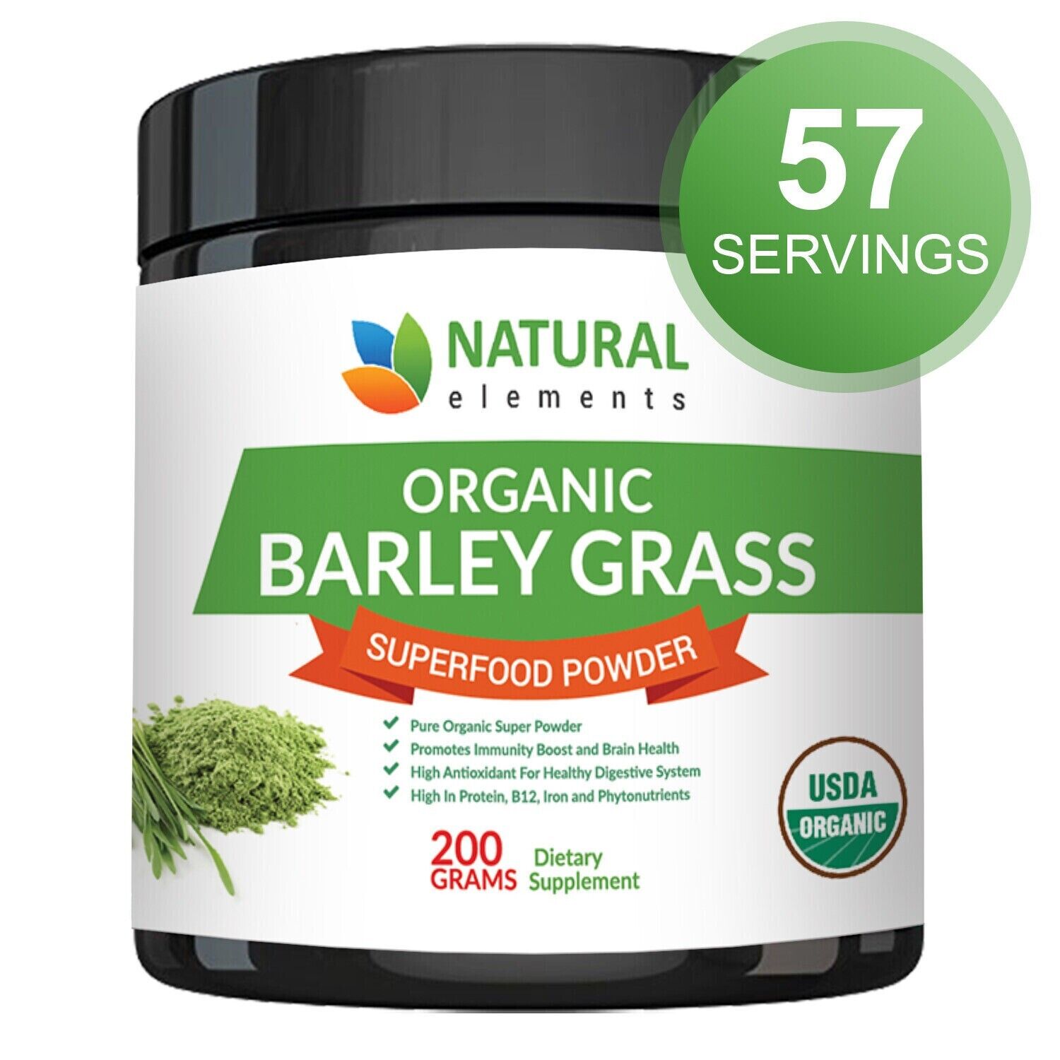 Barley Grass Powder - USDA Certified Organic Barley Grass Powder - Non-GMO Main image
