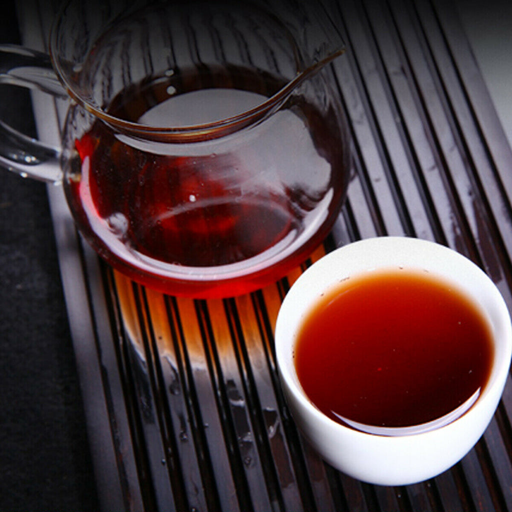 HelloYoung Puerh Tea Black Tea Cooked Tea  Healthy Food Red Shu Cha China Yunnan Tea 500g