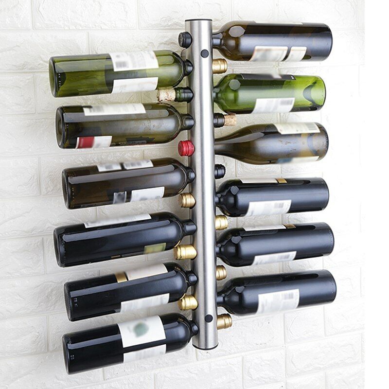 Wine Bottle Holder Display Storage Wine Rack Holders 12 Holes Home Kitchen Bar