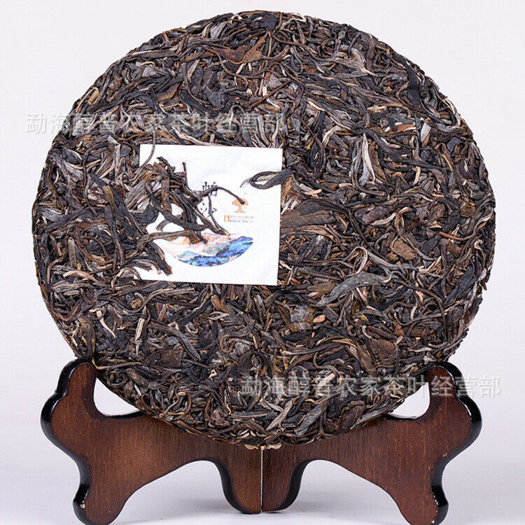 HelloYoung Premium Puer Raw Tea Cake Ecological Alpine Old Tree Sheng Puerh Tea Yunnan 357g Secondary image