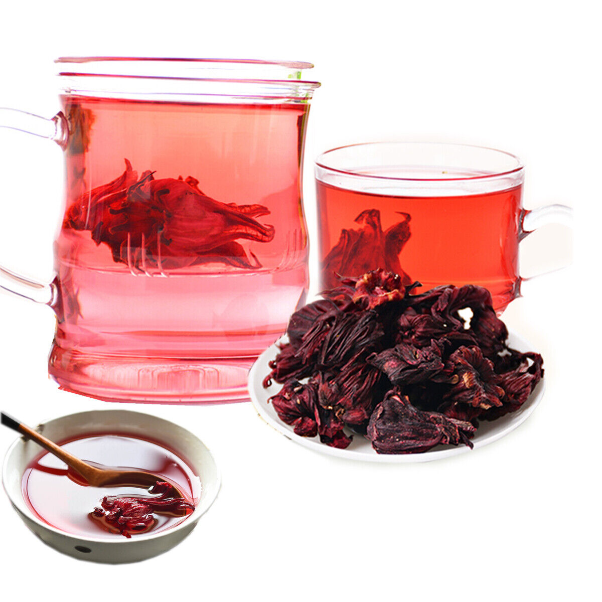 HelloYoung Roselle Tea Rose Luoshen Flower Tea Leaves Sour Plum Soup Rose Dried Flower Tea Secondary image
