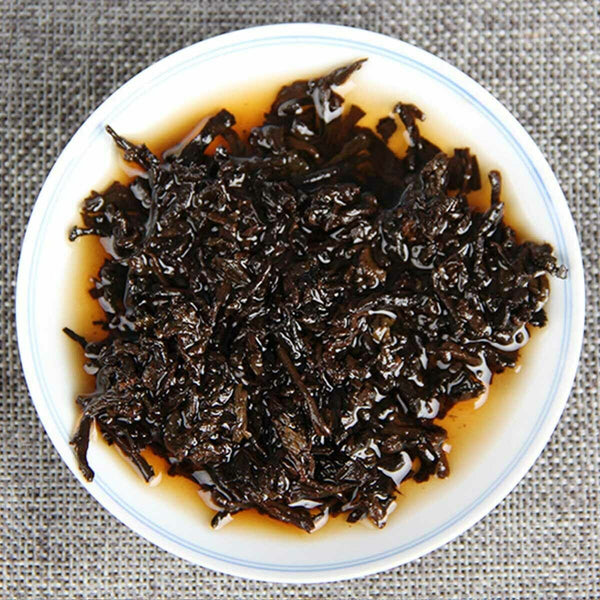 HelloYoung Lao Ban Zhang Premium Ripe Puerh Tea Ecological Ancient Tree Tea Golden Bud 357g