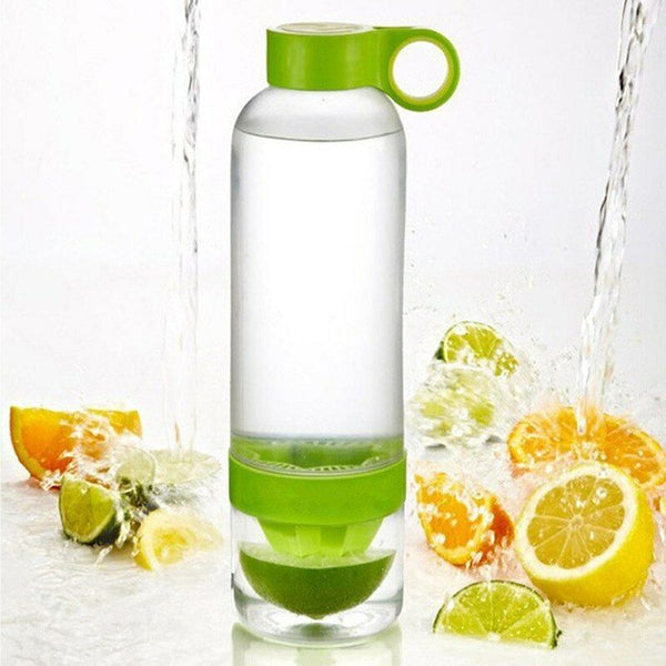 Sports Outdoor Bottles Juice Drinkware Lemon Fruit Plastic Bottle Drinking Water