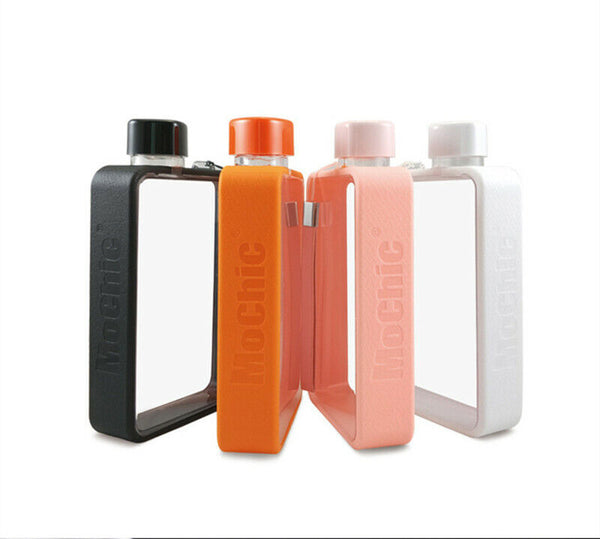 Drinking Bottle Crystal Plastic Water Bottle Handy Drinkware Portable Flat Sport