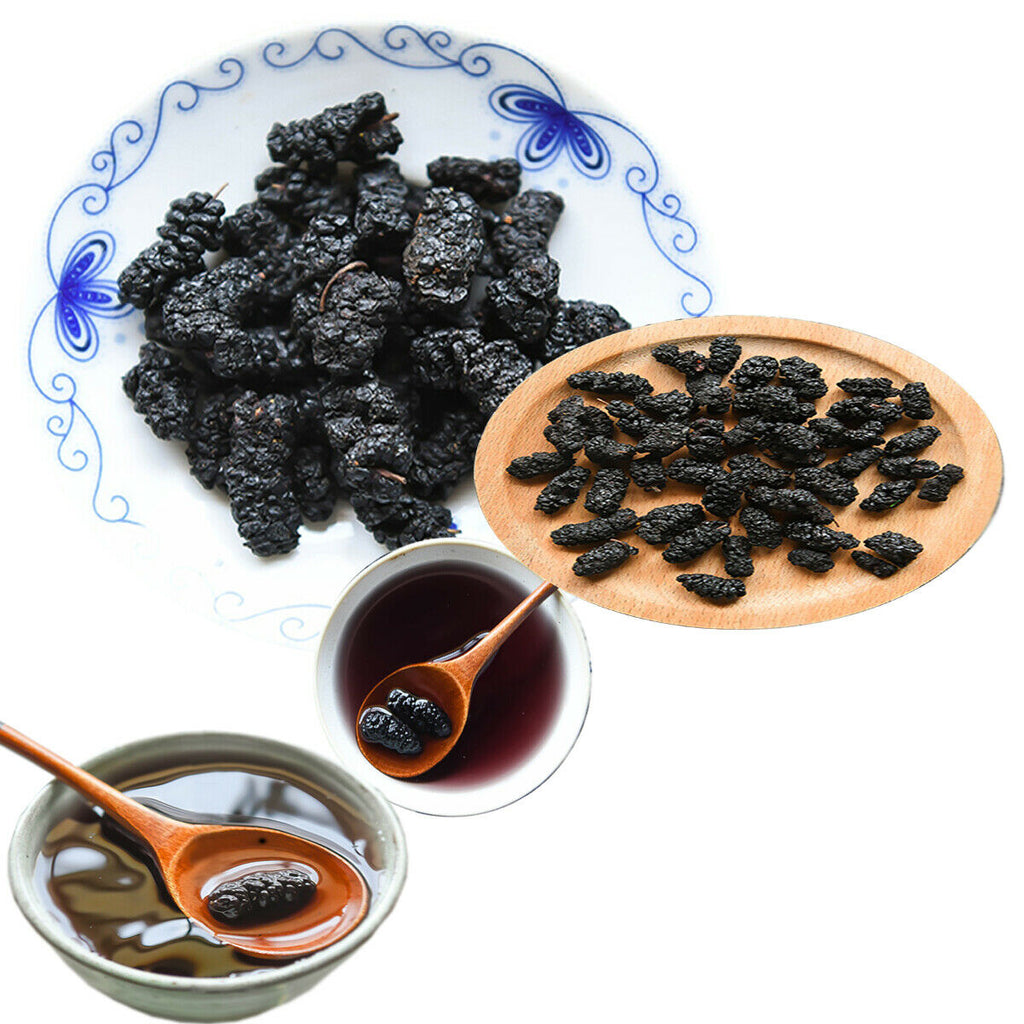 HelloYoung Dried Mulberry Fruit Tea Natural Black Mulberry Tea Enriching Blood Health Care