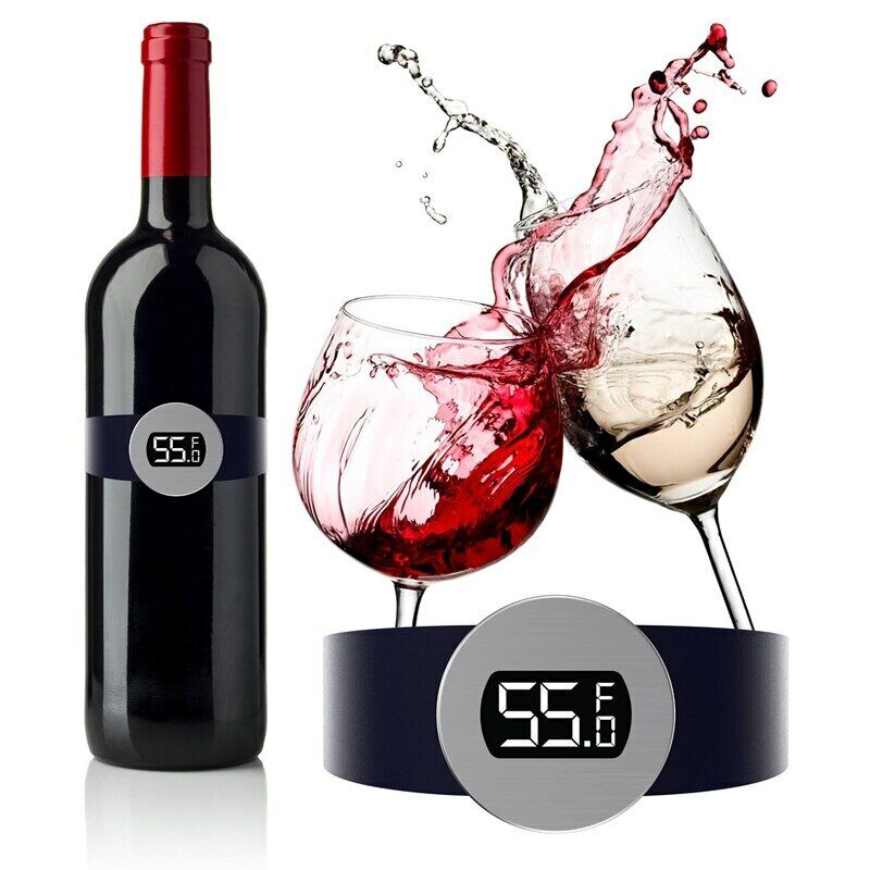 Wine Temperature Sensor Red Wine Bracelet Thermometer for Beer Stainless Steel