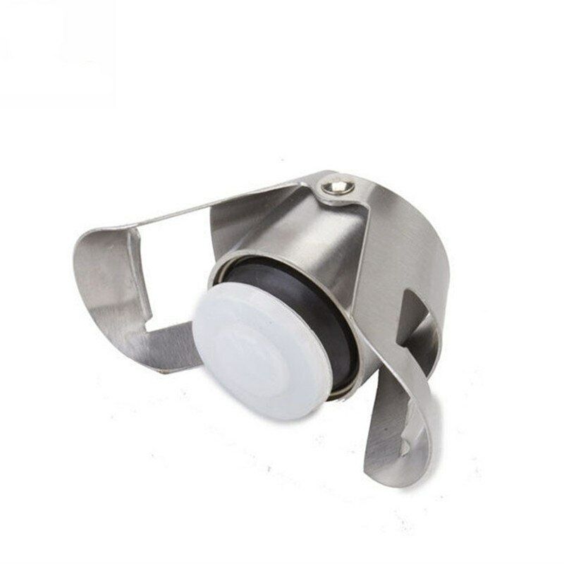 Stainless Steel Champagne Stopper Sparkling Wine Bottle Plug Sealer Bar Kitchen