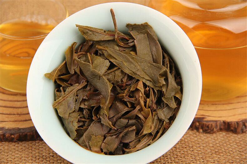 HelloYoung China Puer TeaCake Pu Erh Cha Spring Tea Handmade Fermented Leaf Kongfu Tea 357g