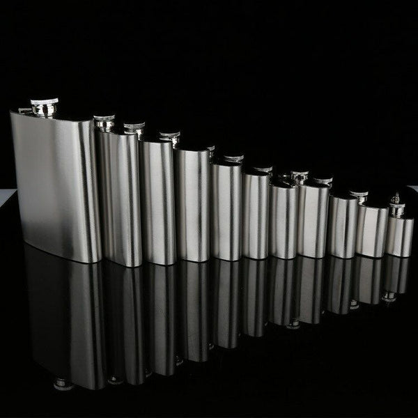 Stainless Steel Portable Flagon Wine Whisky Pot Liquor Bottle Drinkware HipFlask