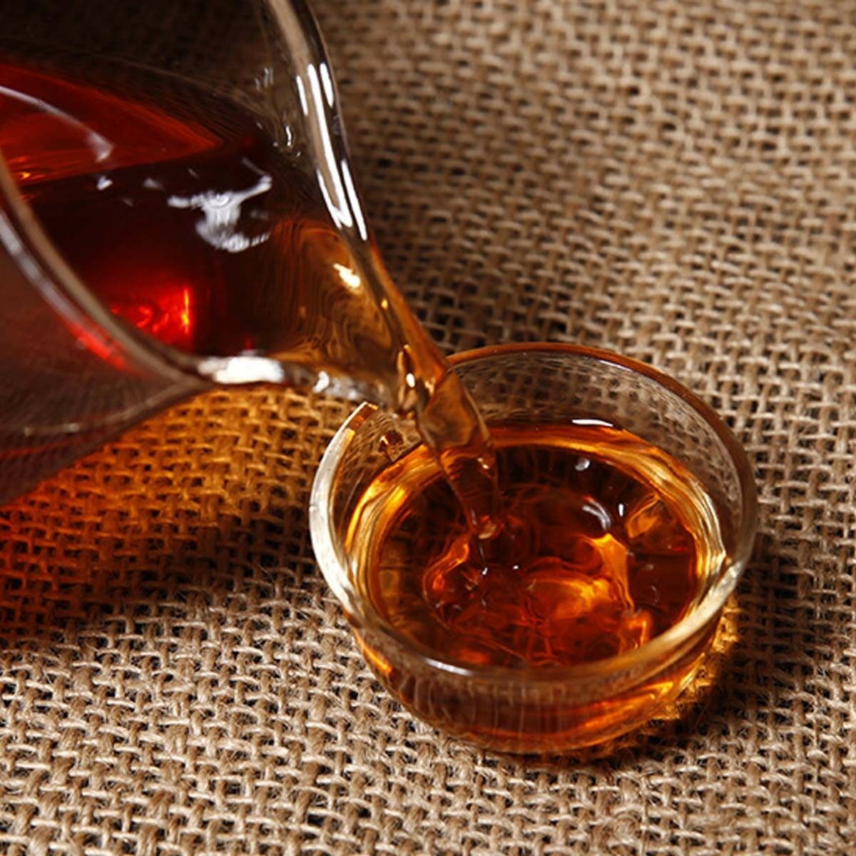 HelloYoung Puer Tea Ripe Pu Erh Tea Cake Menghai Golden Bud Fermented Black Tea Yunnan 357g