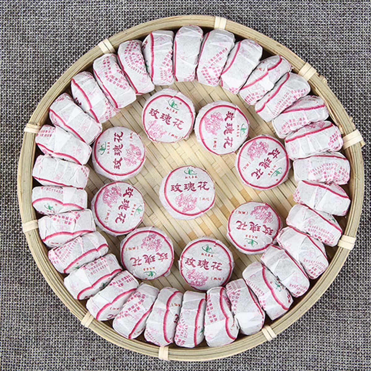 Ripe Puerh Tea Mini Tuo Tea Rose  Chinese Yunnan Cooked Black Tea Healthy Care Secondary image